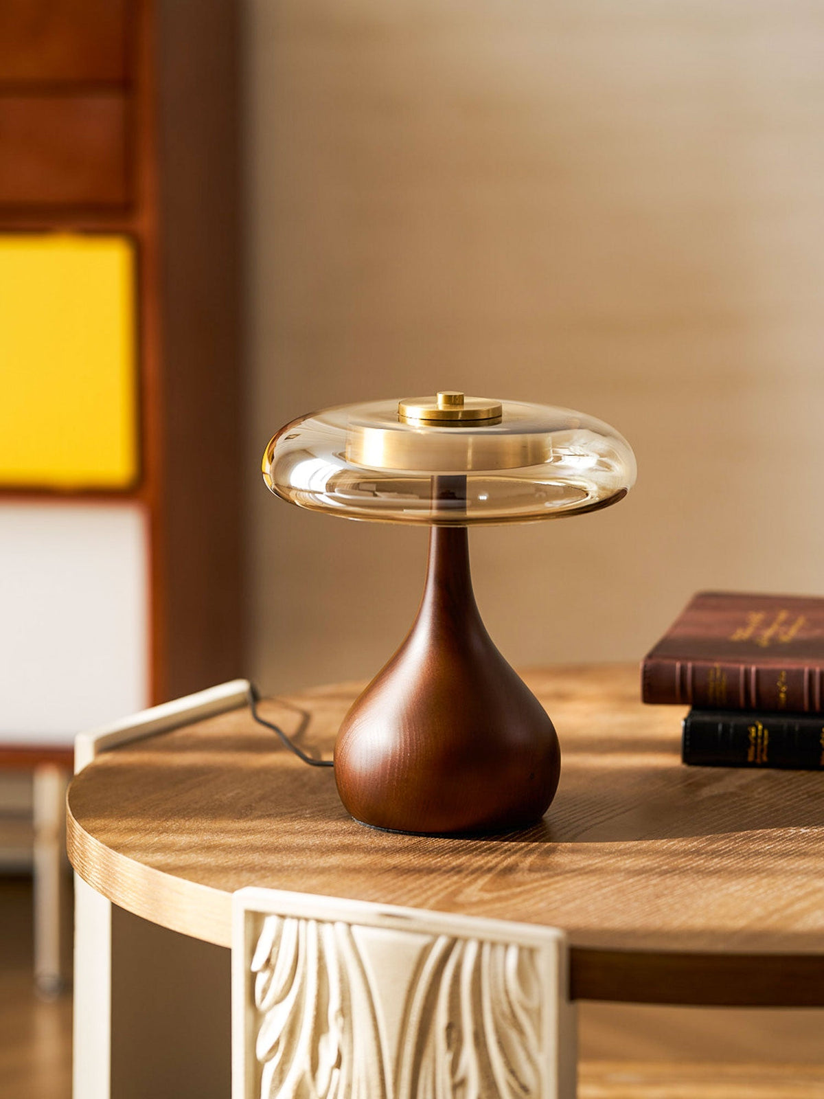 Dahya Wood Table Lamp