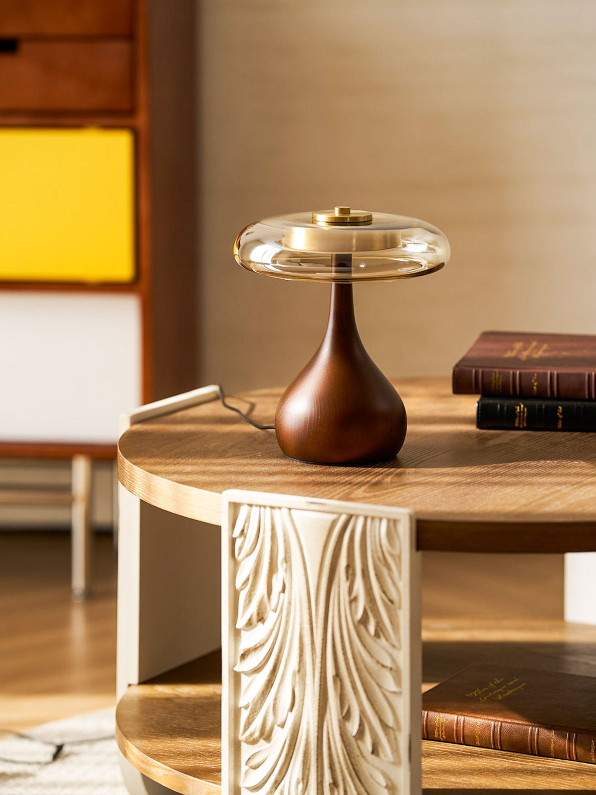 Dahya Wood Table Lamp
