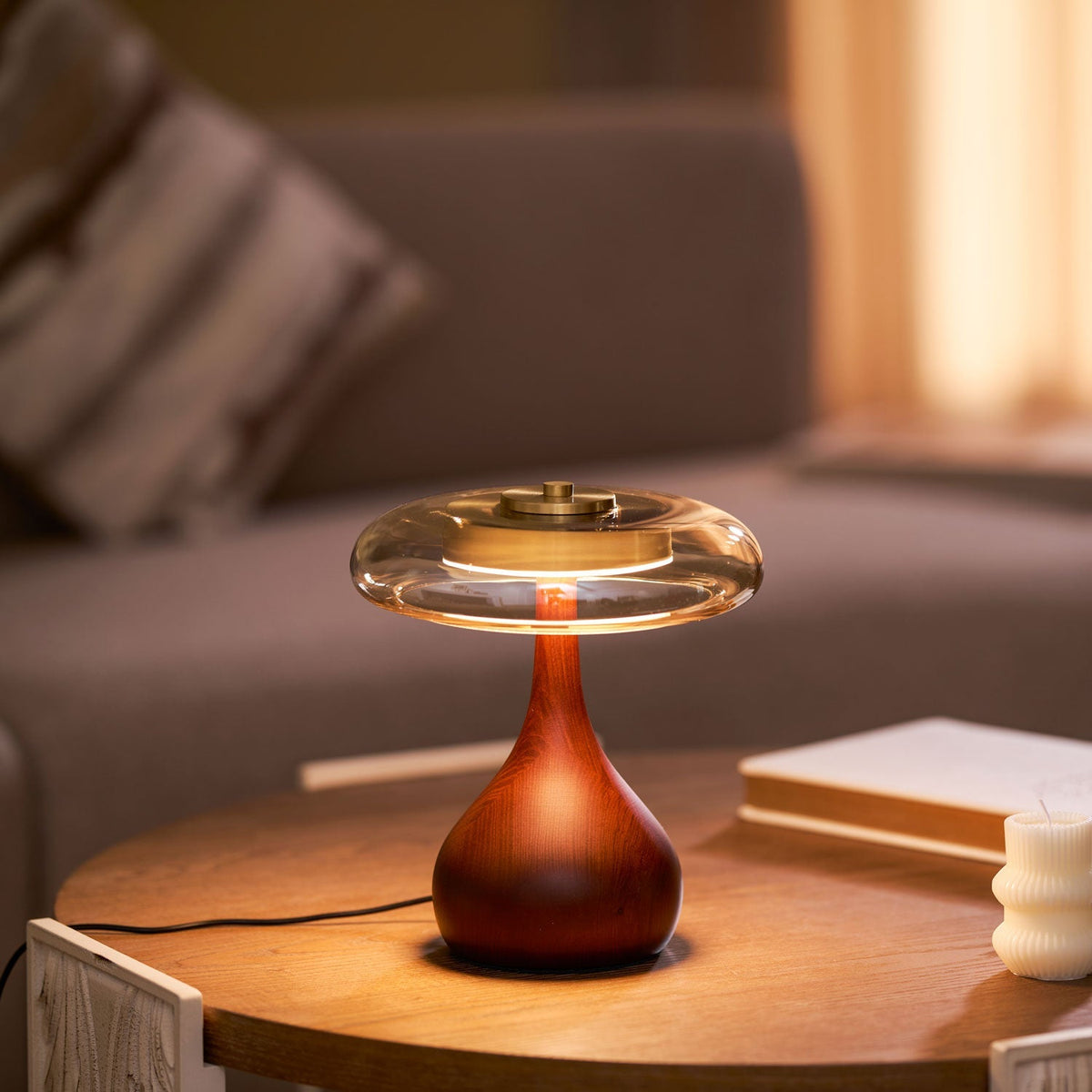 Dahya Wood Table Lamp
