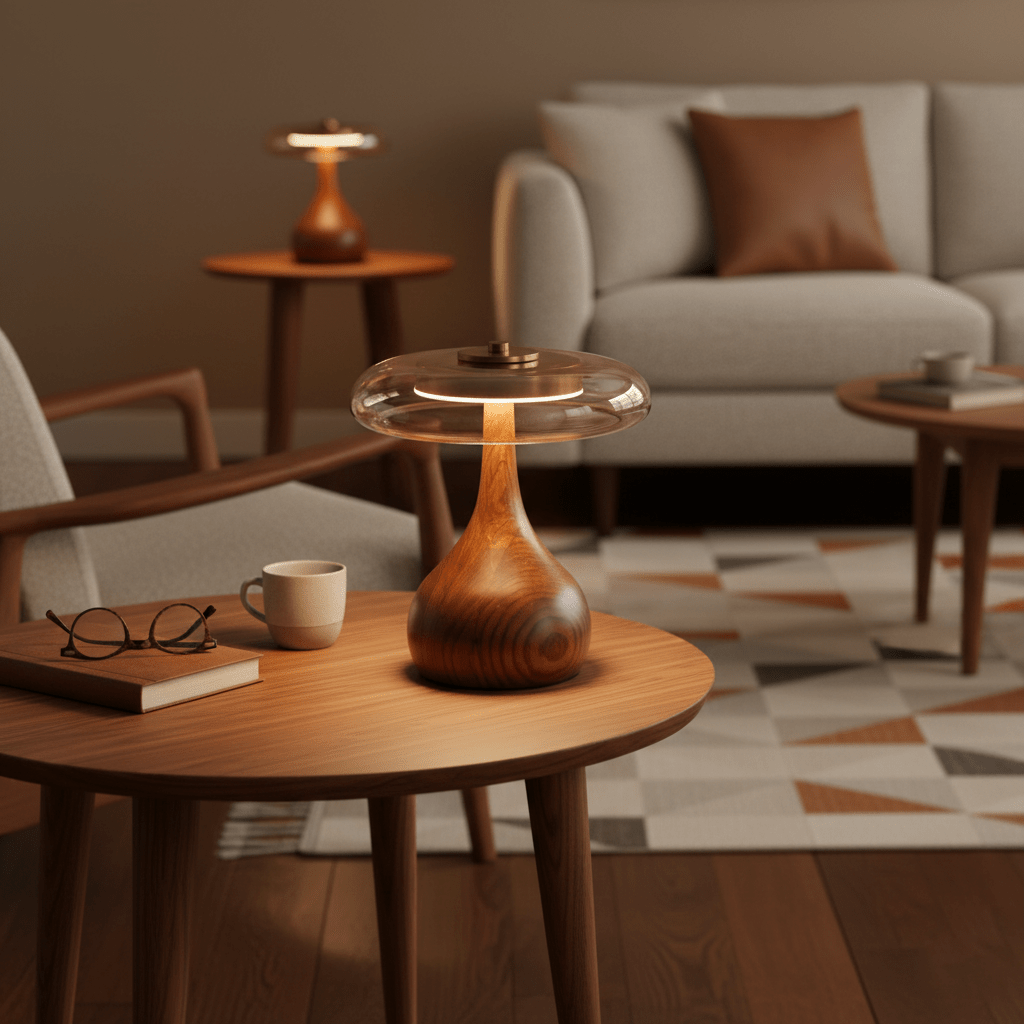 Dahya Wood Table Lamp