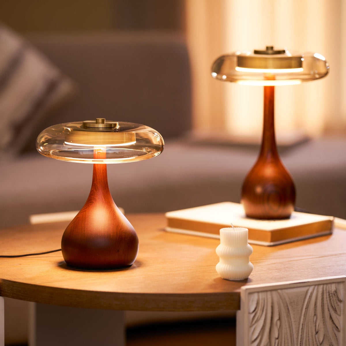 Dahya Wood Table Lamp