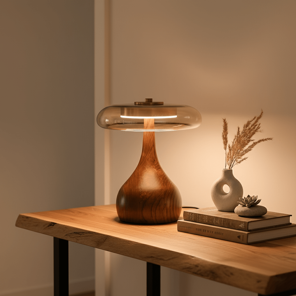 Dahya Wood Table Lamp