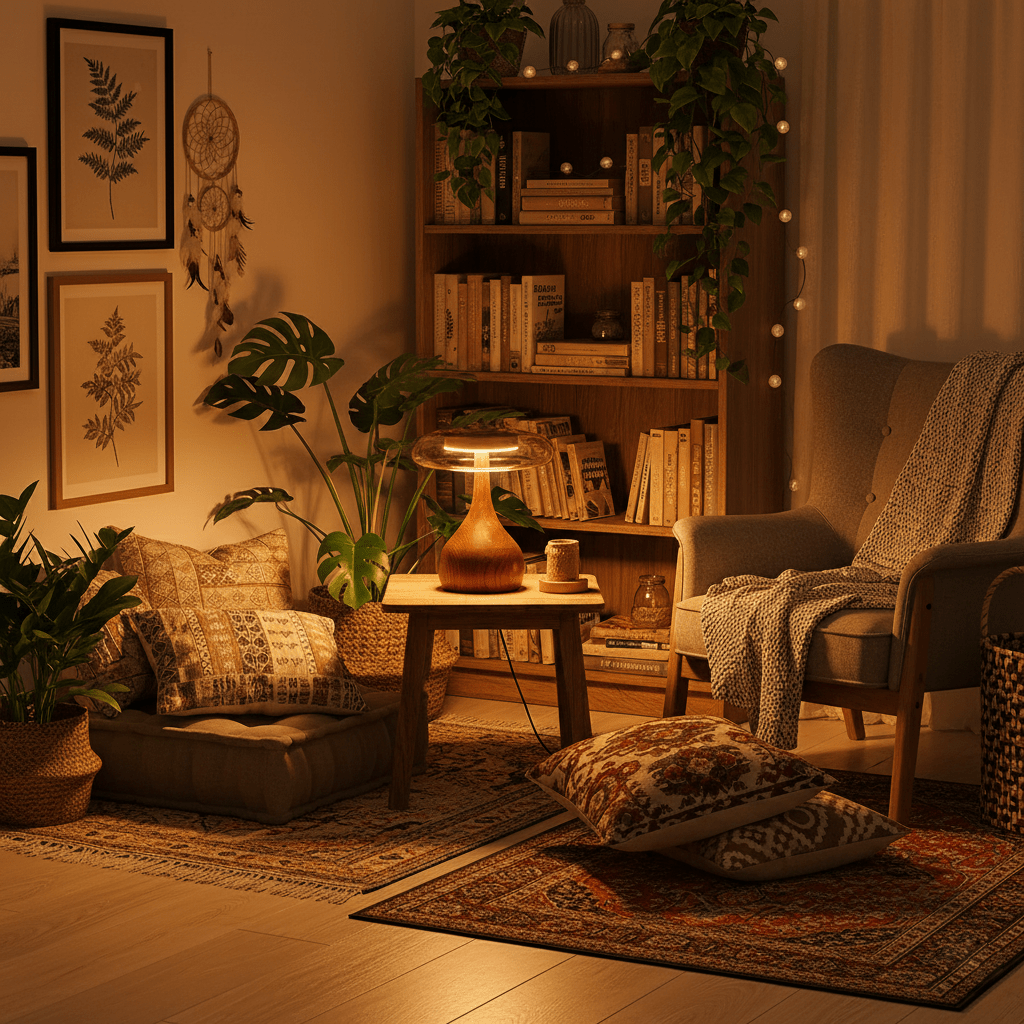 Dahya Wood Table Lamp