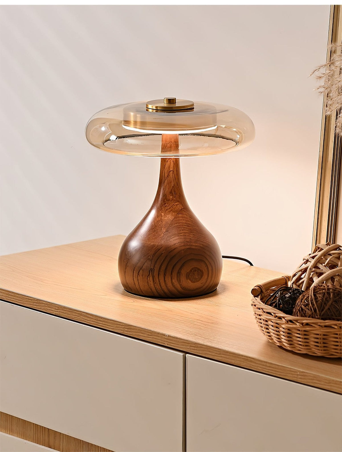 Dahya Wood Table Lamp