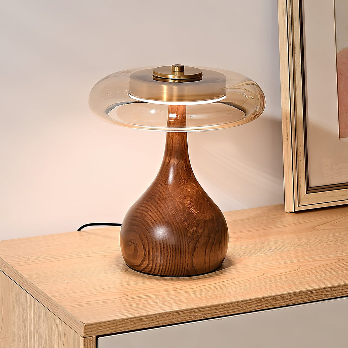 Dahya Wood Table Lamp