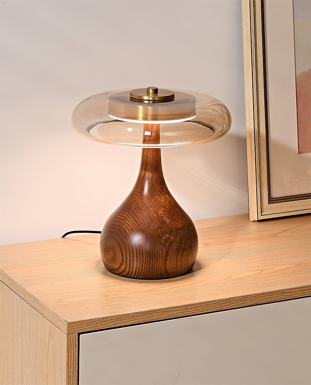 Dahya Wood Table Lamp