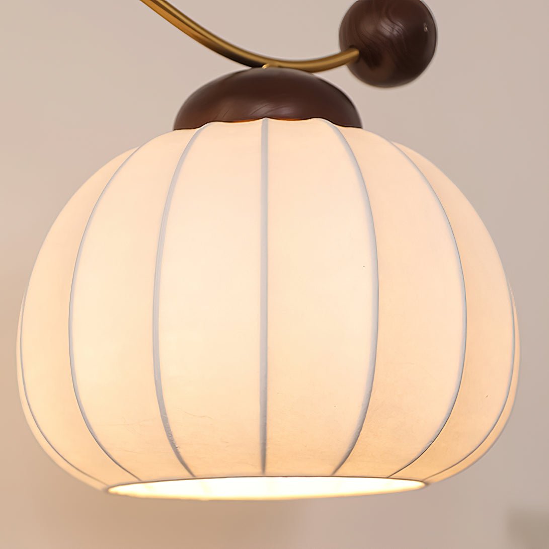Zyran Silk Wood Retro Table Lamp