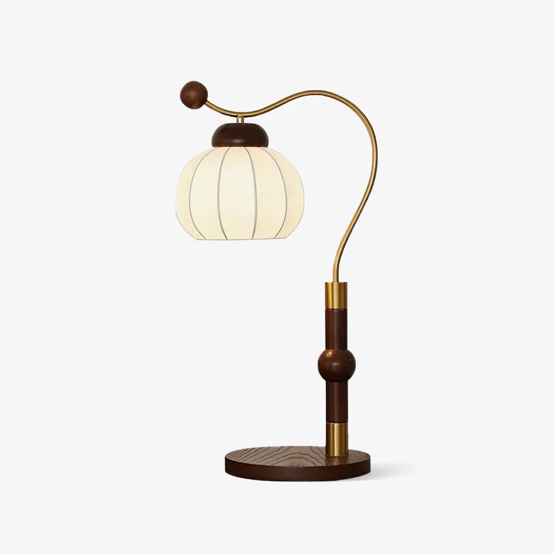 Zyran Silk Wood Retro Table Lamp