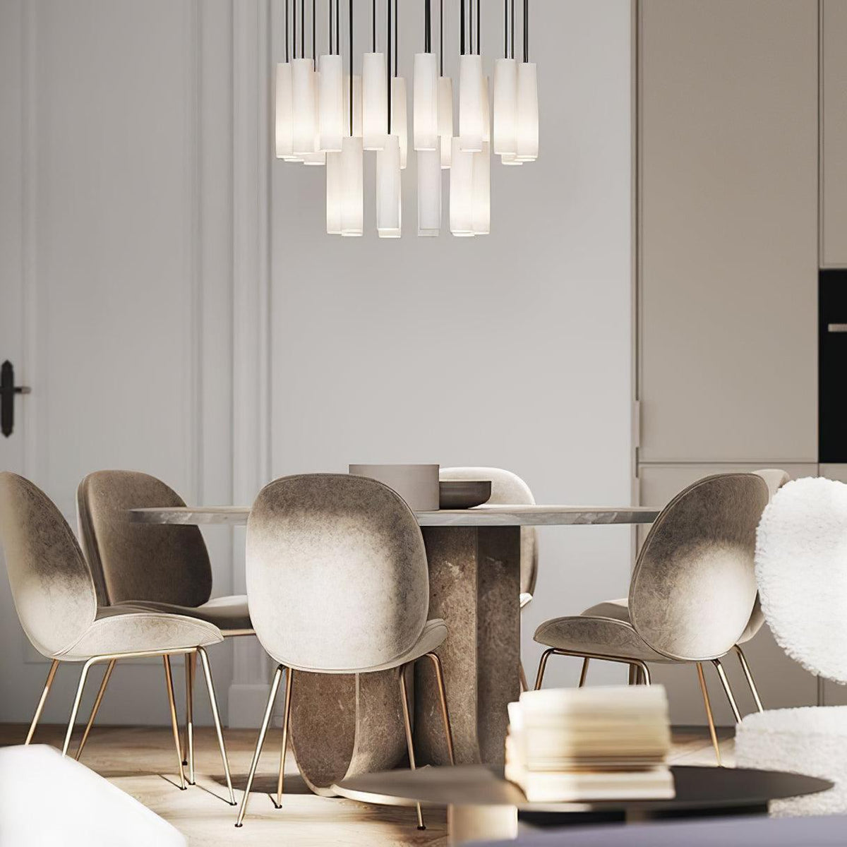 Lunexi Cluster Alabaster Pendant Light