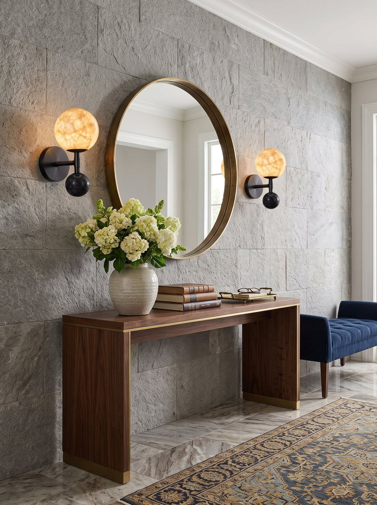 Tarrowcombe Alabaster Wall Sconce