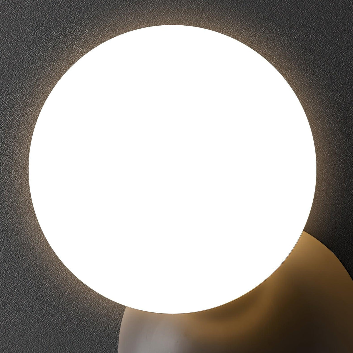 Velirina Sphere Glass Brass Wall Light