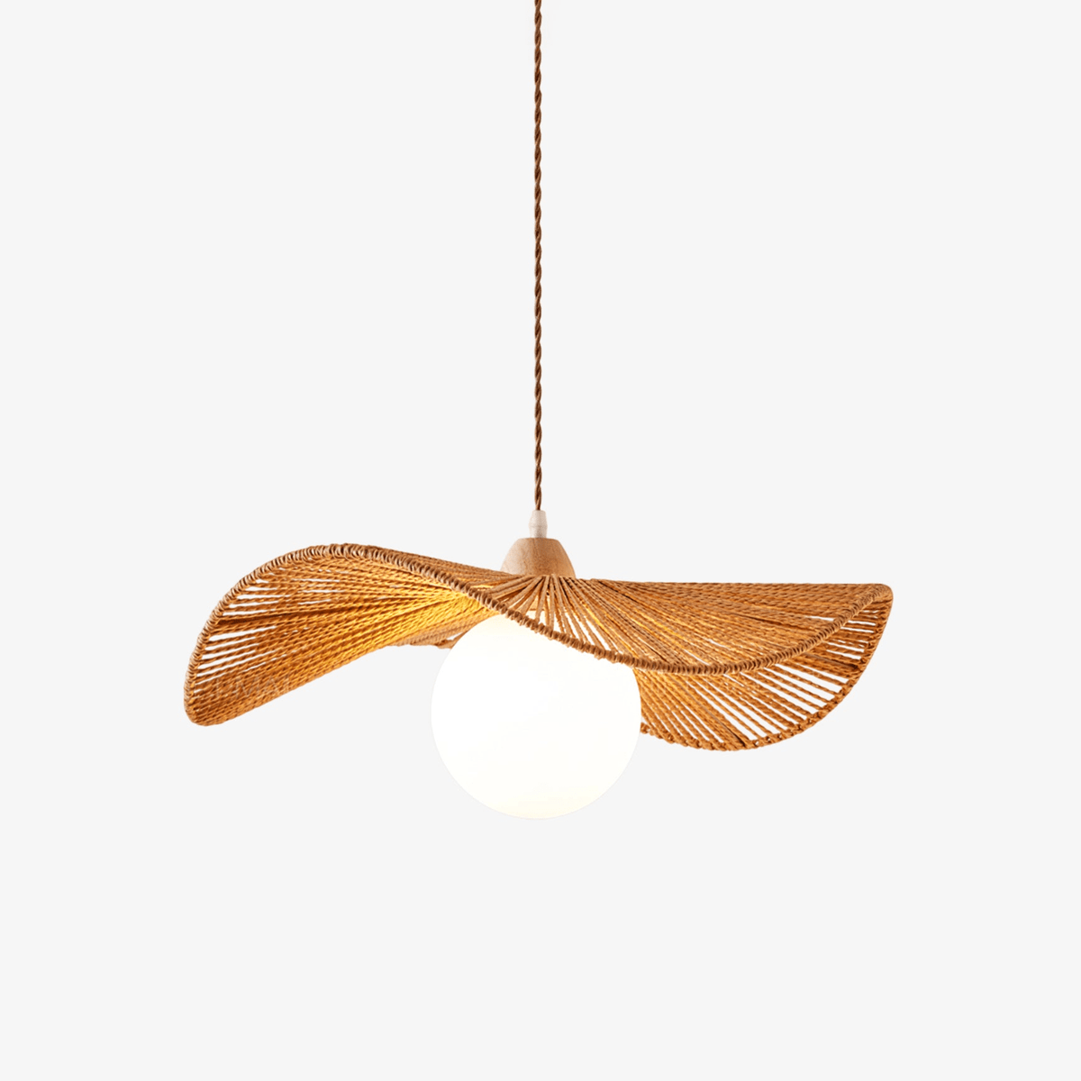 Yaslen Art Natural Woven Pendant Lamp
