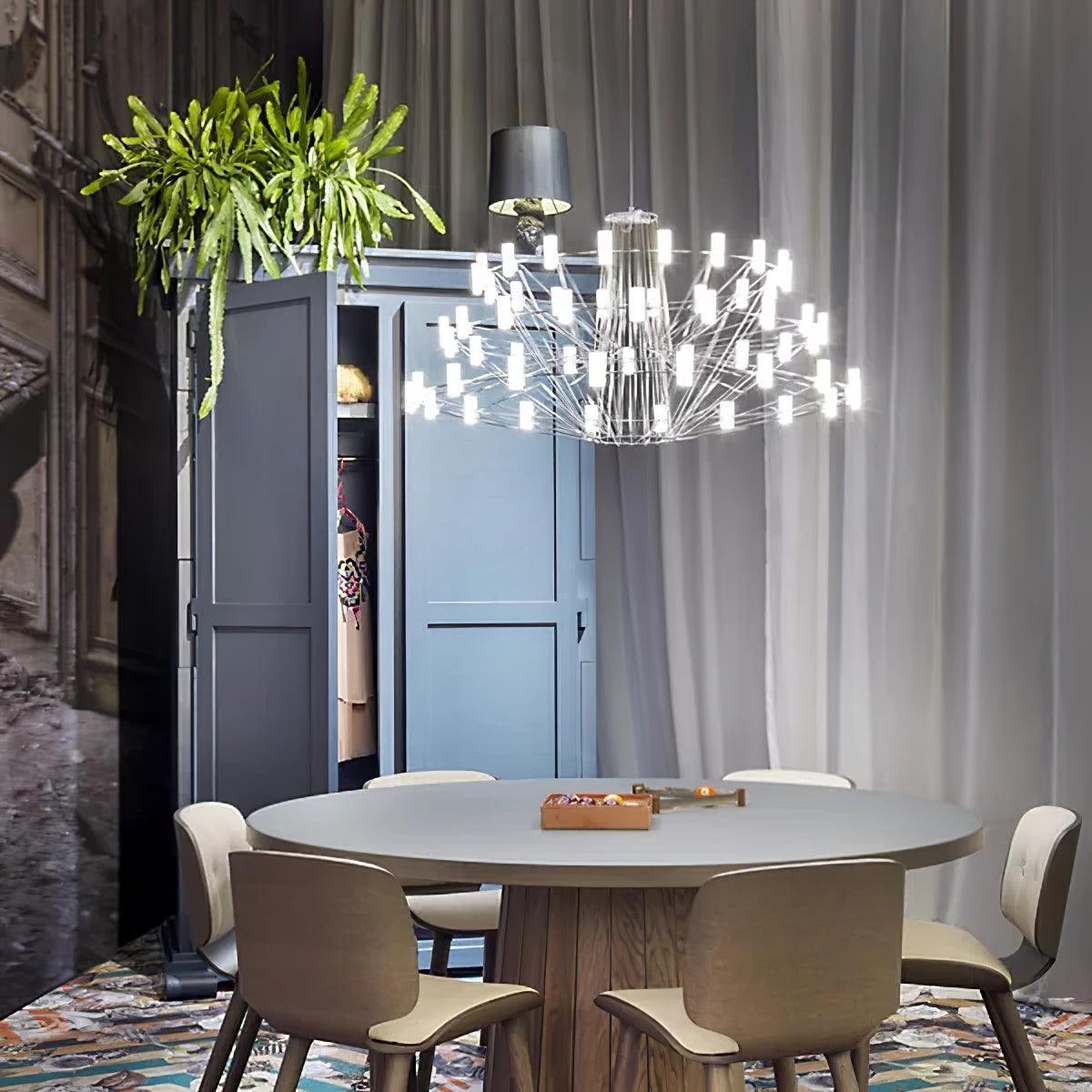 Orinenine Chandelier Sky Ballet Stainless Steel Acrylic Modern