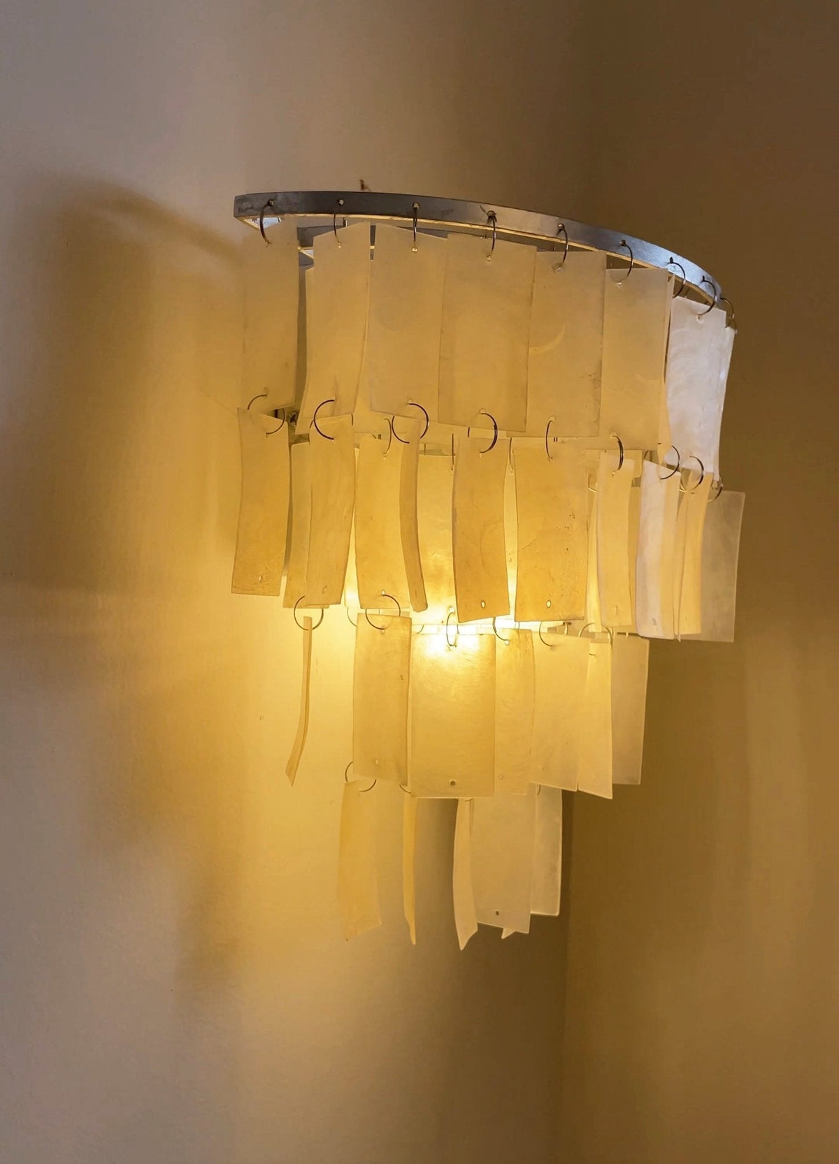 Vidoros Postmodern Luxury Shell Tiered Wall Lamp