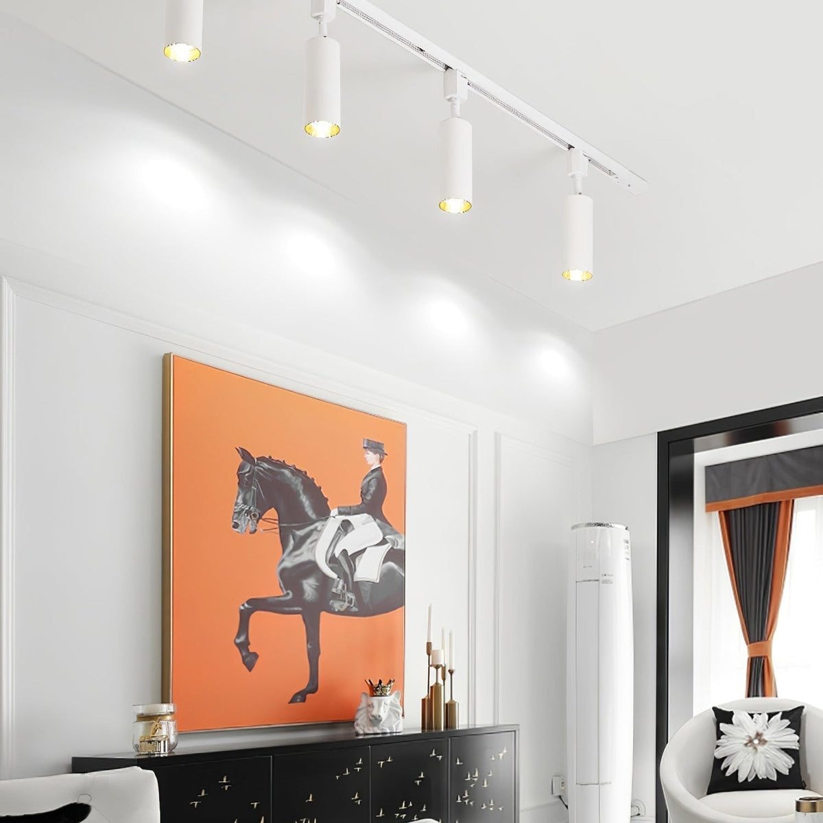 Ophelia Ceiling Lamp Sleek Cylinder Track with Minimalist