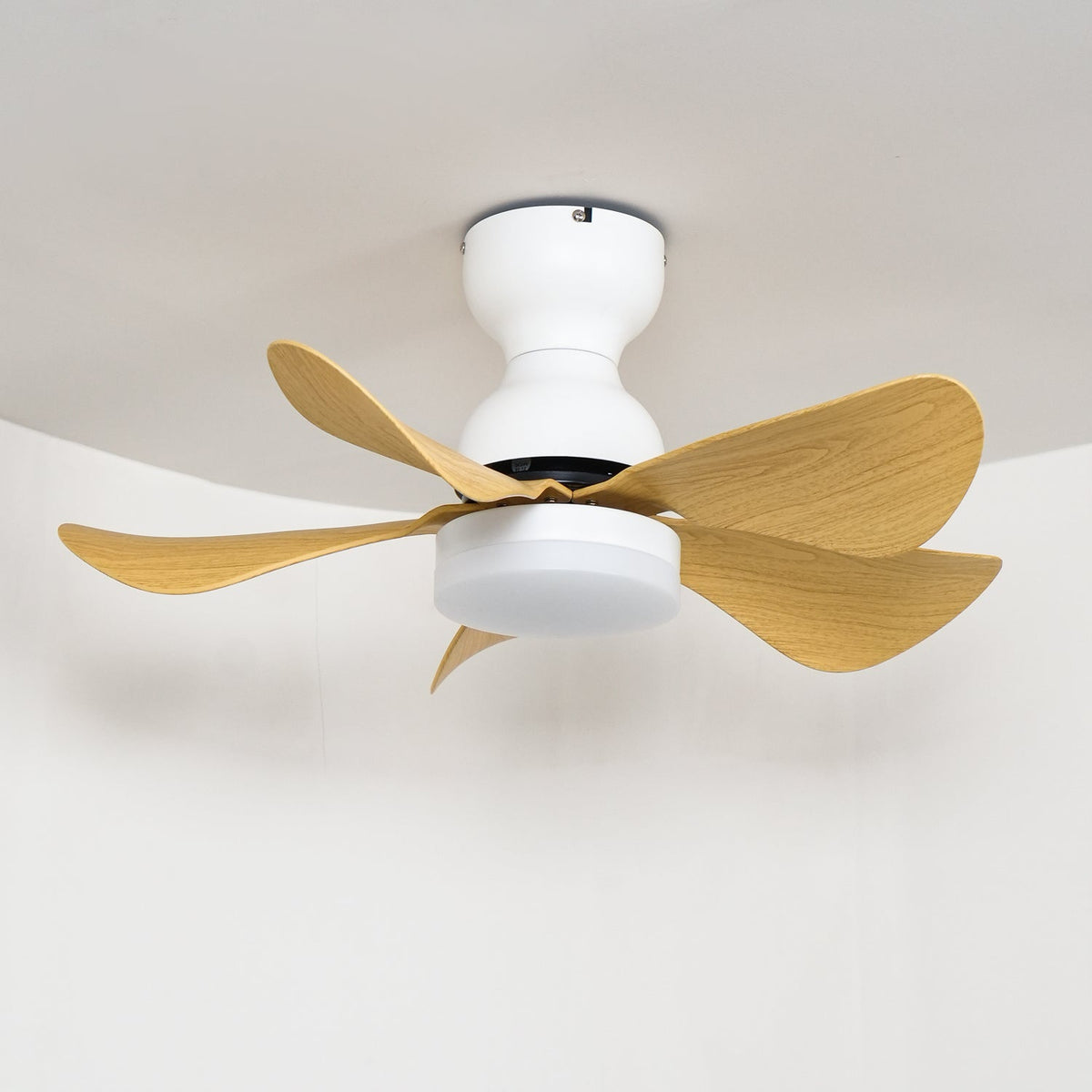 Elvanelle Wood Ceiling Fan Light