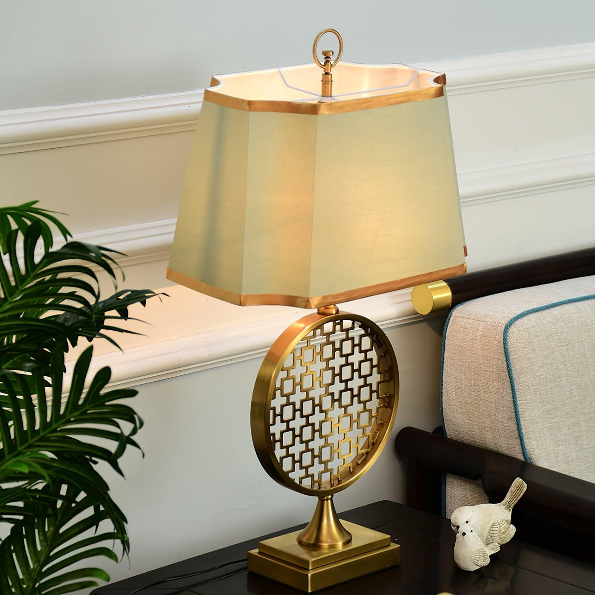 Lineine Fabric Glam Table Lamp