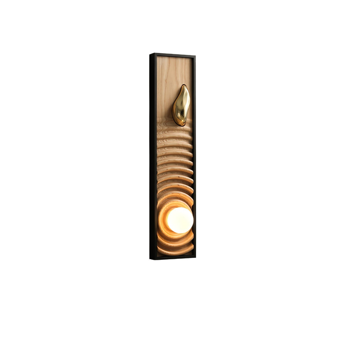 Caleb Vintage Wood Wall Lamp