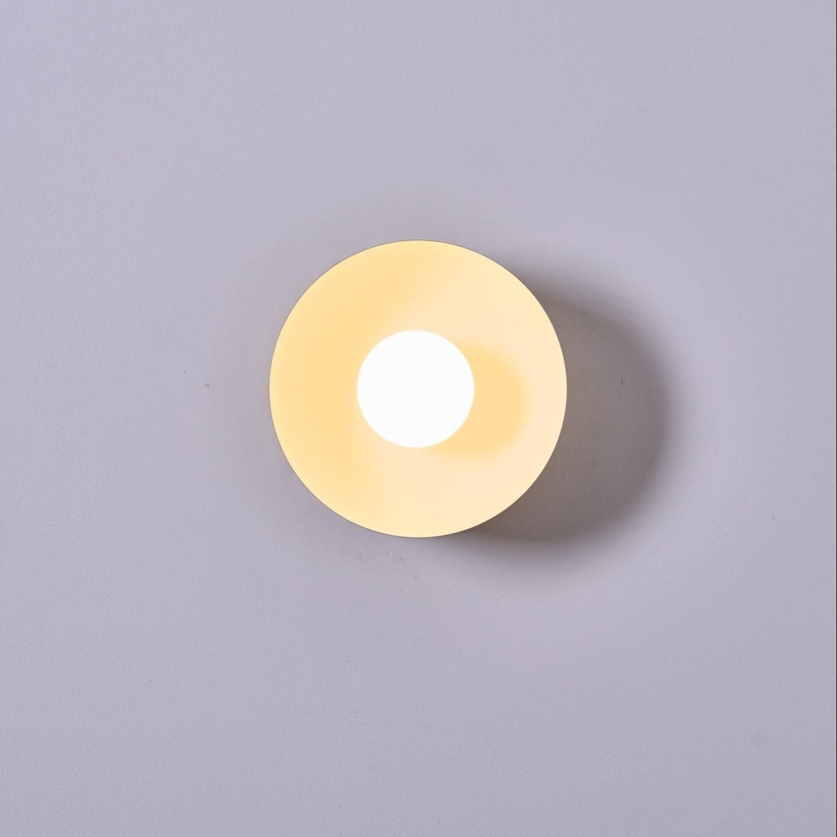 Eirearia Modern Minimalist Solar Eclipse Brass Glass Wall Light