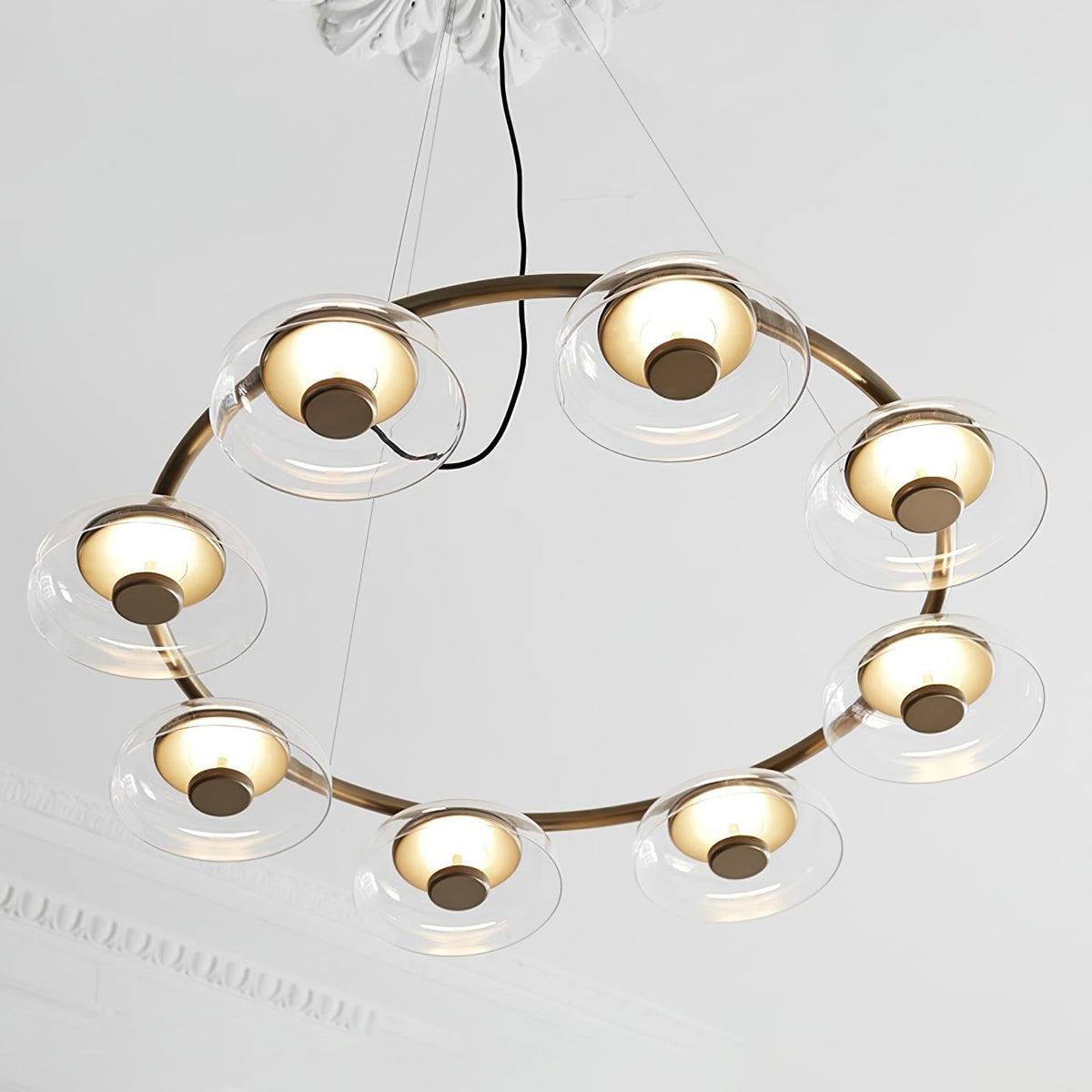Aethera Circular Glass Chandelier
