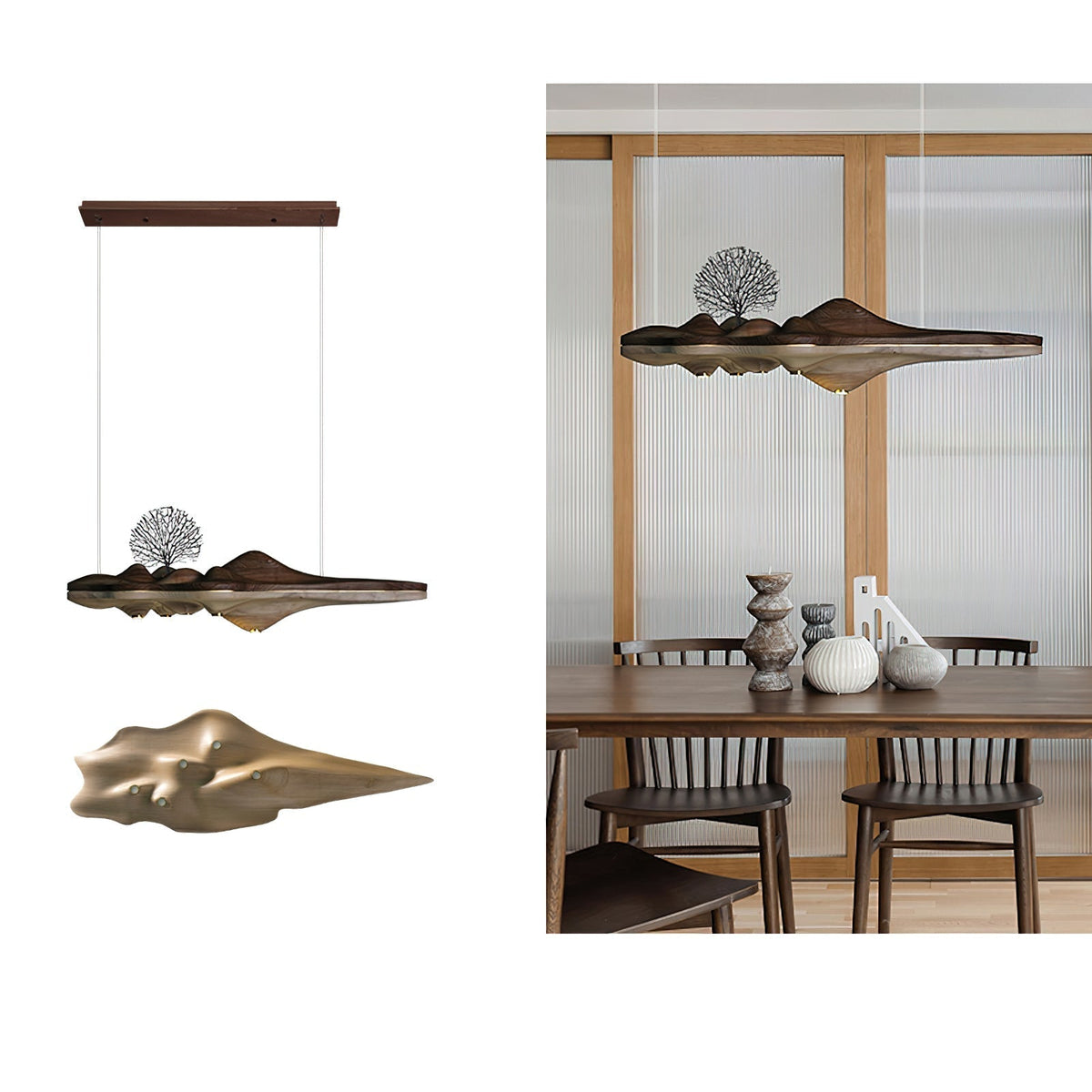Tolven Premium Elegance Wood Pendant Lamp