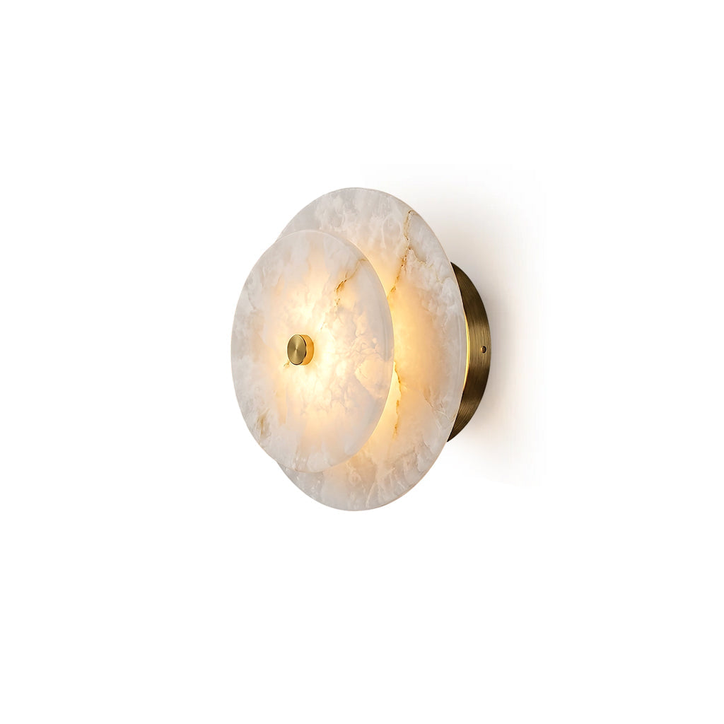 Ravelford Disc Alabaster Wall Sconce