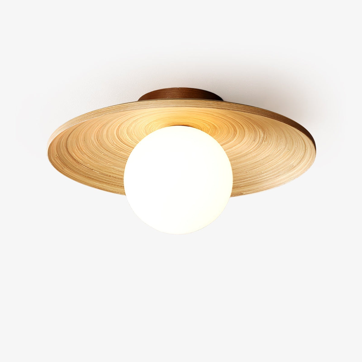 Ivoris Ceiling Light Soluna Wood Orbital