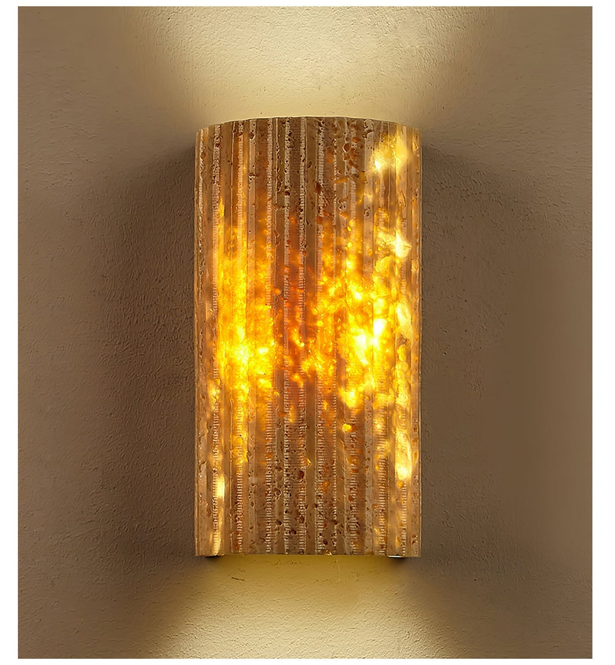Sysilion Travertine Wall Light