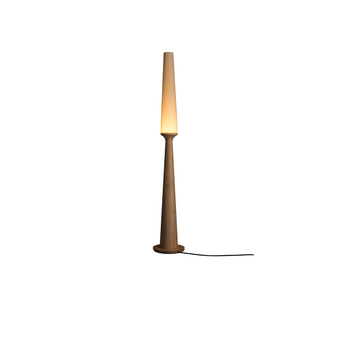 Vetheora Tapered Wood Floor Lamp
