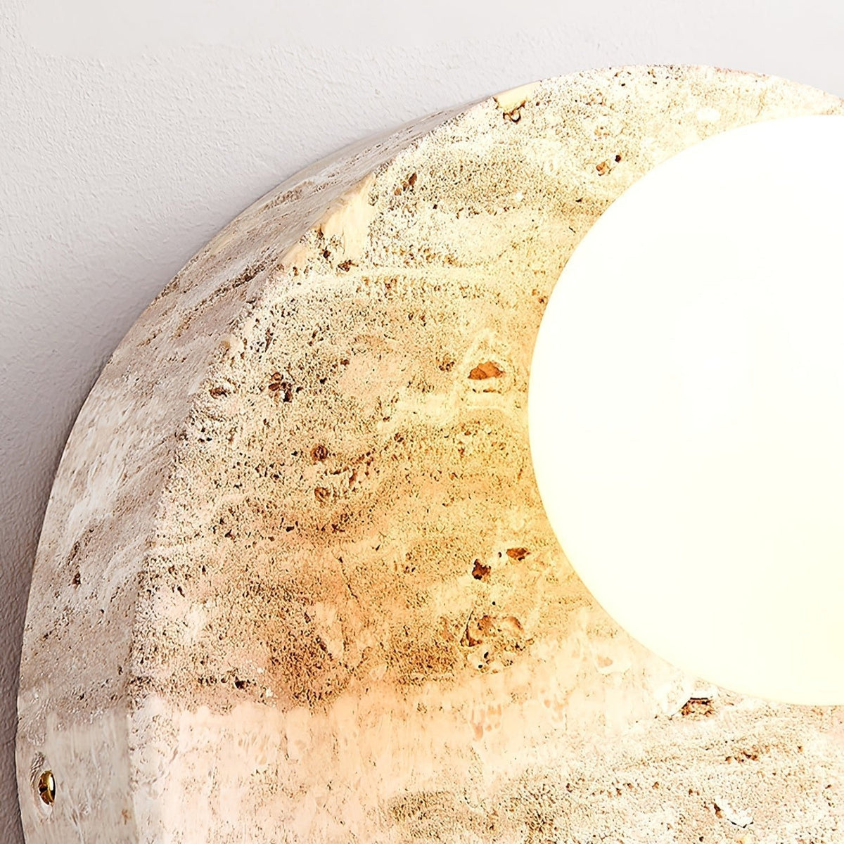 Kivros Travertine Sconce