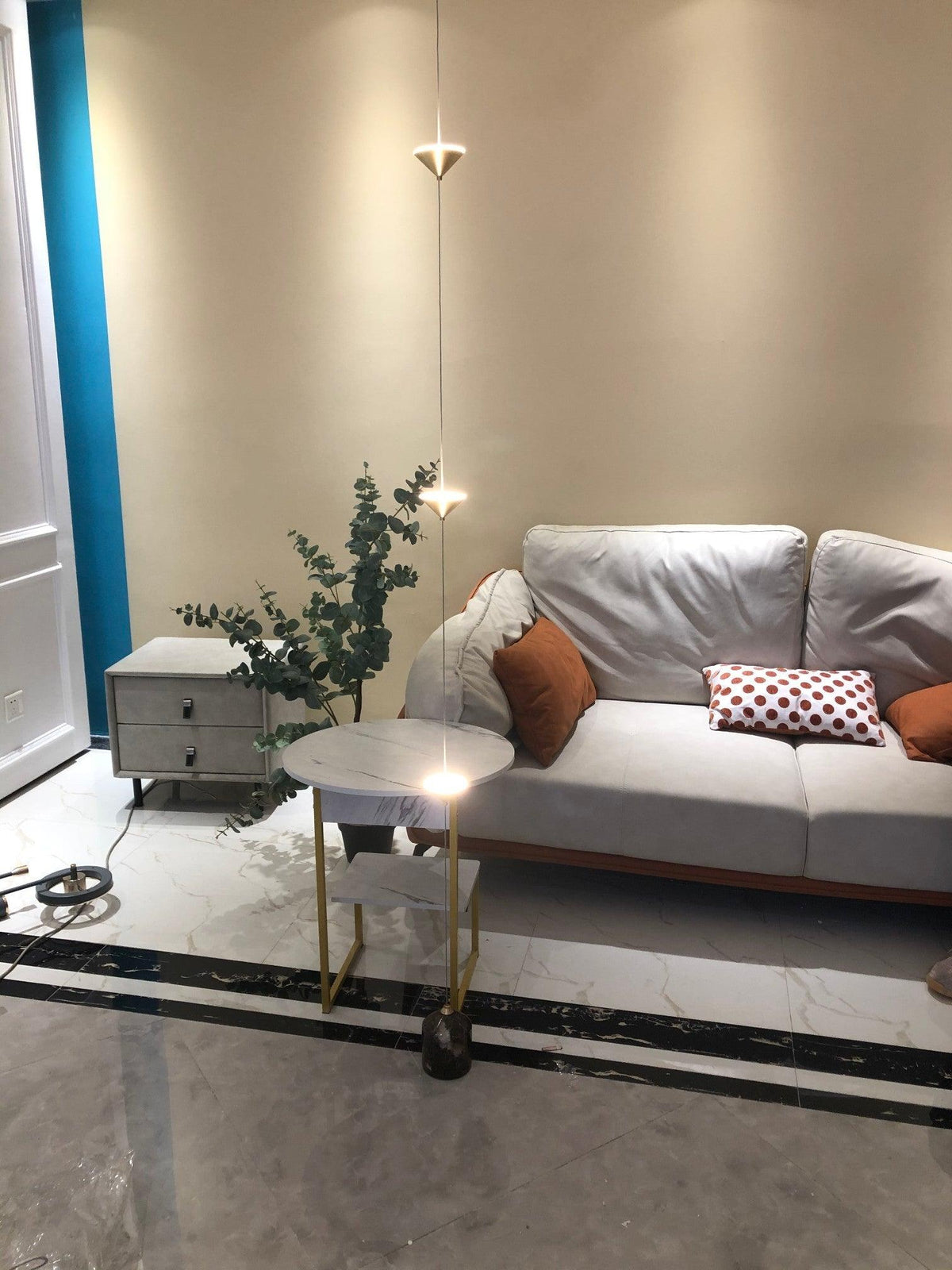 Elina Marble Floor Lamp