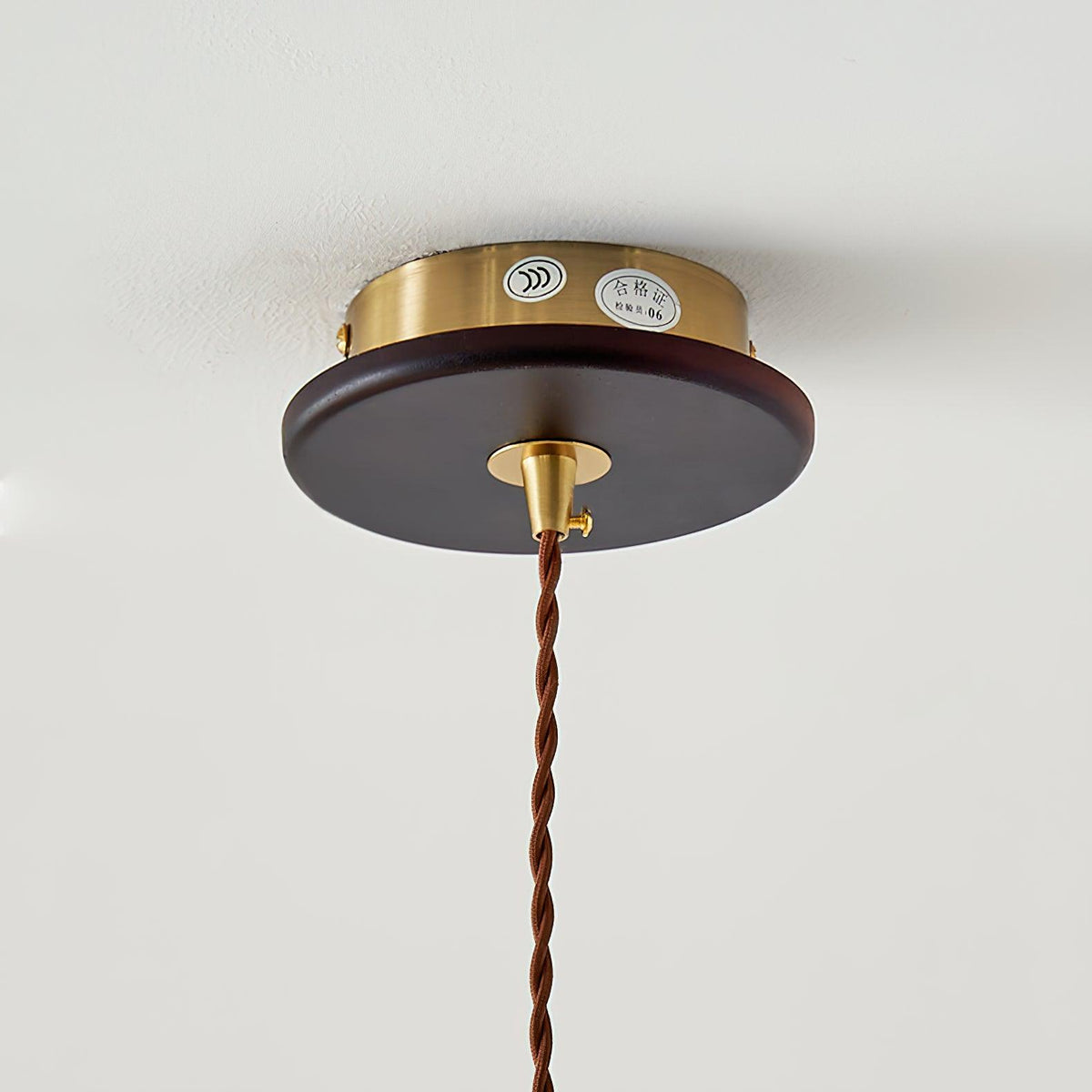 Locan Paper & Wood Pendant Lamp