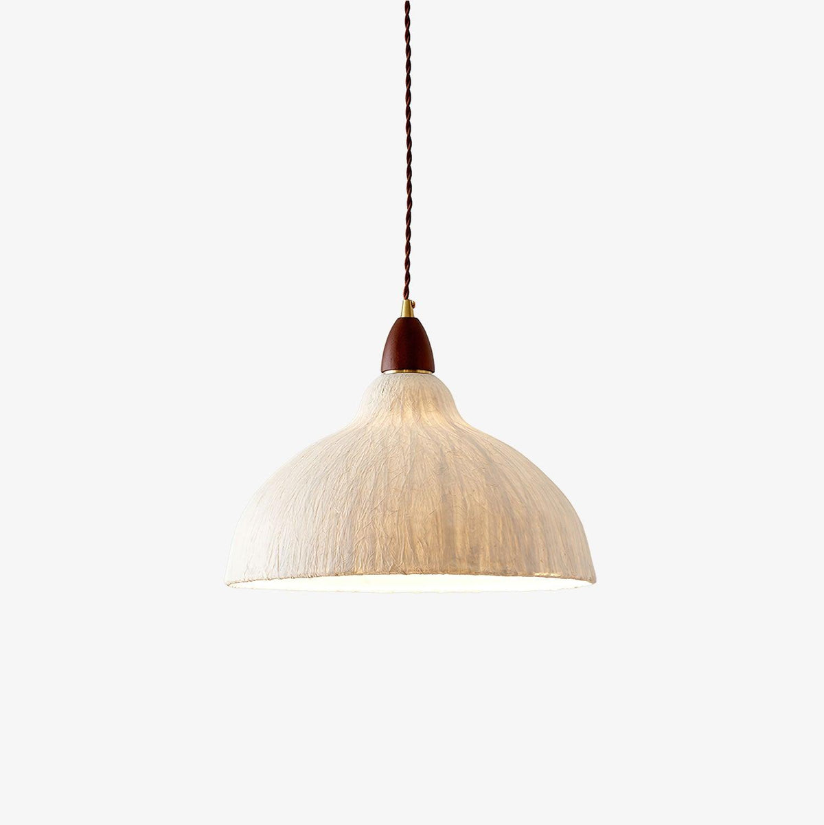 Locan Paper & Wood Pendant Lamp