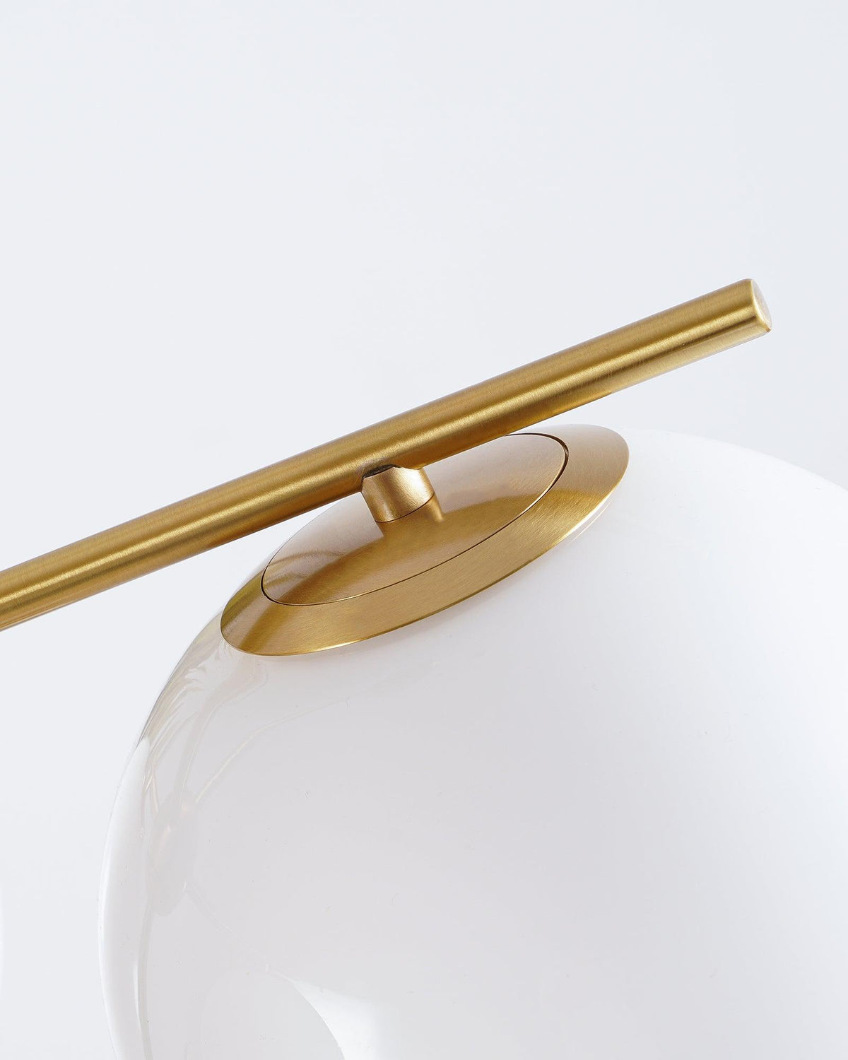 Leander Chandelier Sphere & Stem Modern Gold LED