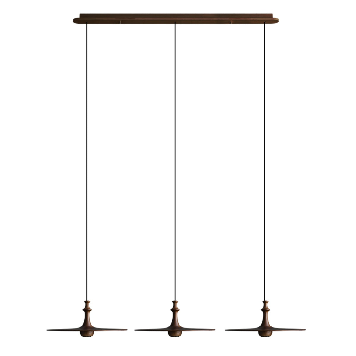 Syrinyra Sculptural Wood Disc Pendant Light