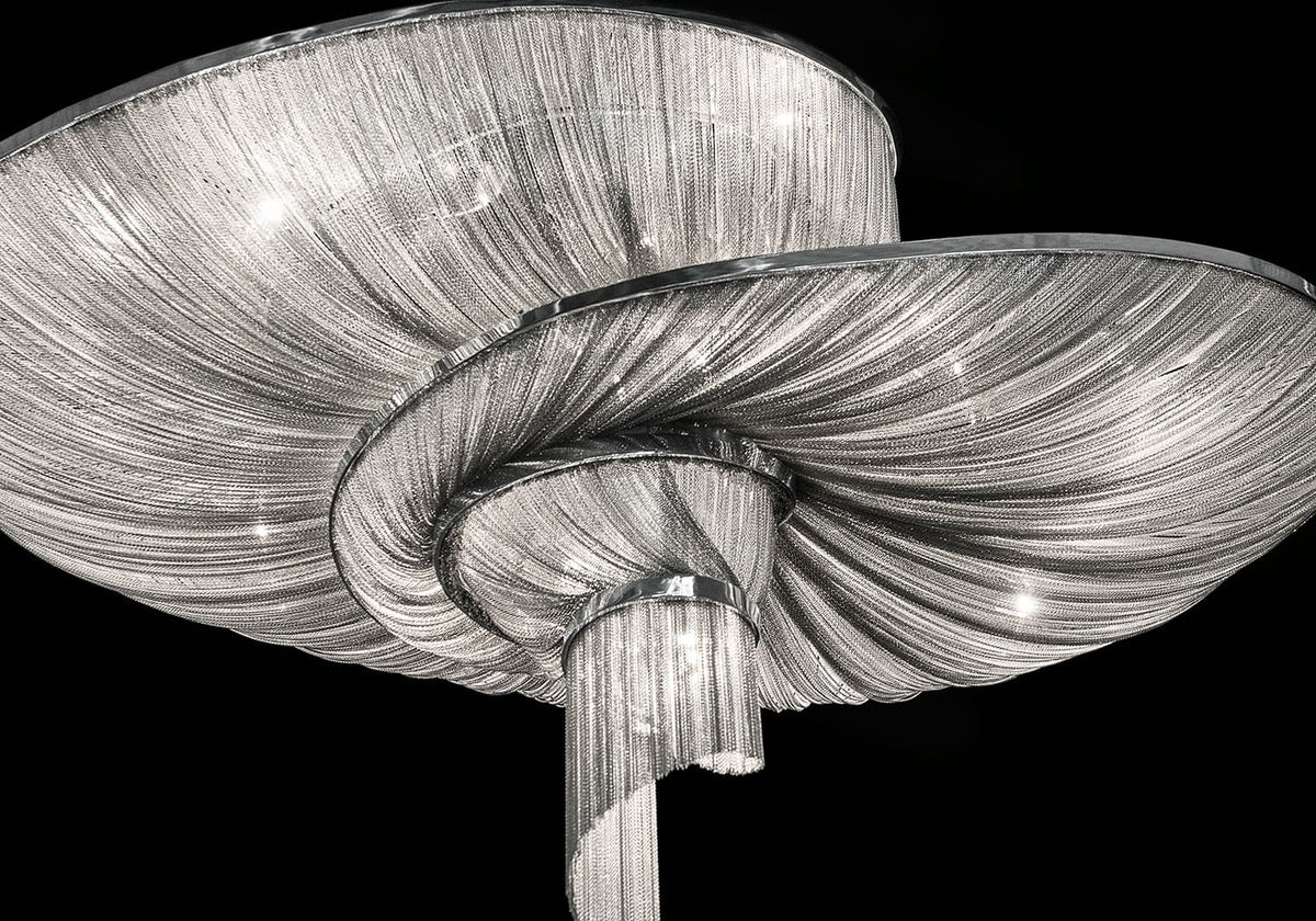 Caloora Spiral Elegance Chain Chandelier