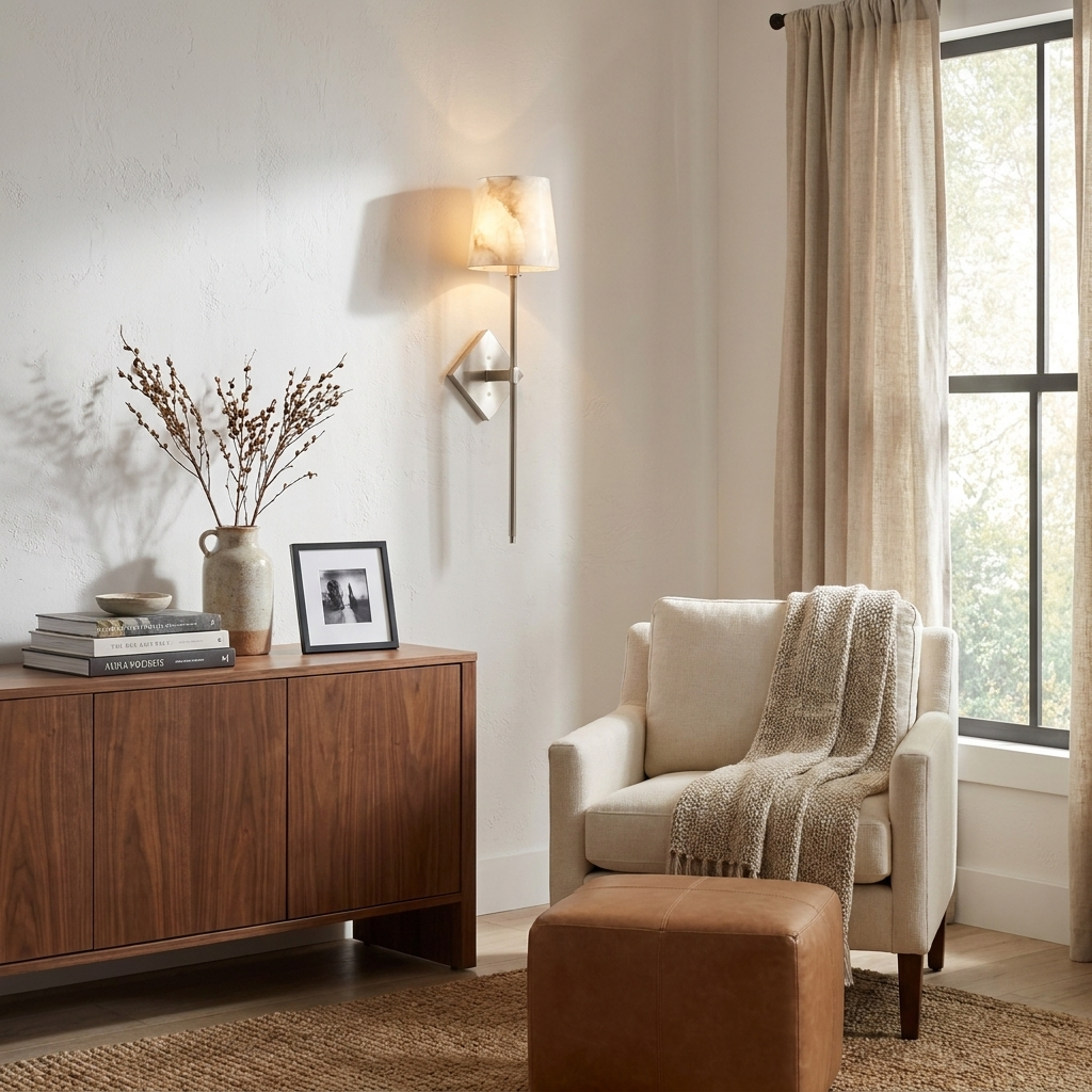 Davenwick Alabaster Wall Sconce