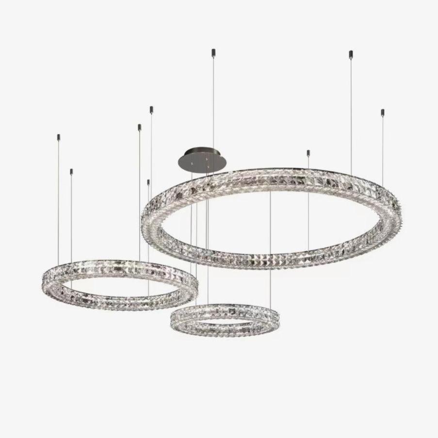 Luxerian Chandelier Crystal Ring Spiridon Luxe
