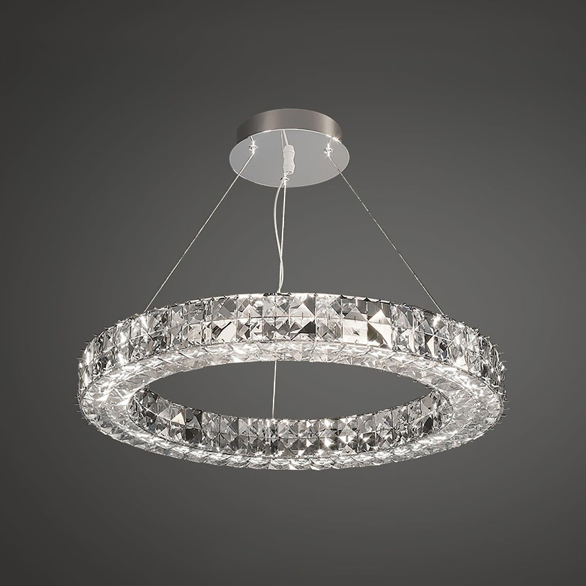 Luxerian Chandelier Crystal Ring Spiridon Luxe