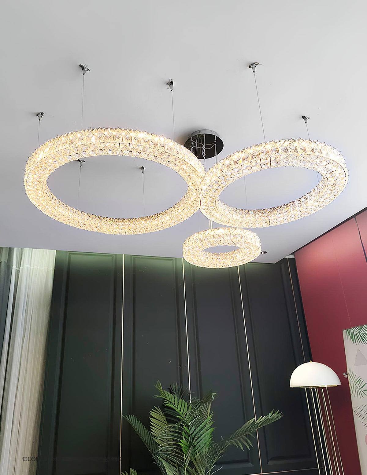 Luxerian Chandelier Crystal Ring Spiridon Luxe
