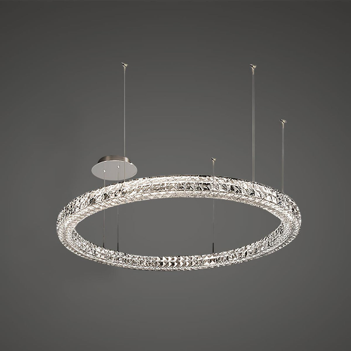 Luxerian Chandelier Crystal Ring Spiridon Luxe