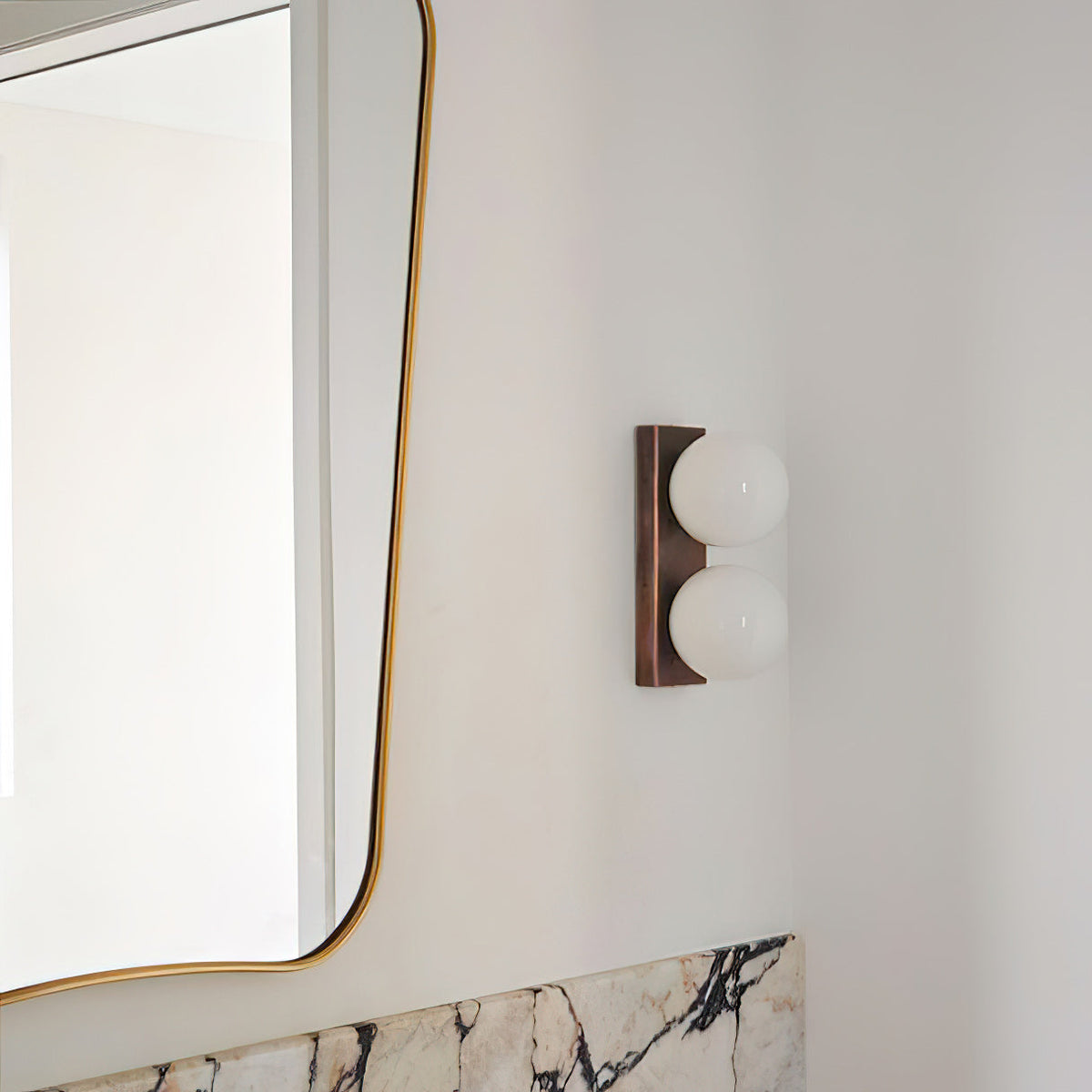 Keswick Opal Globe Wall Lamp