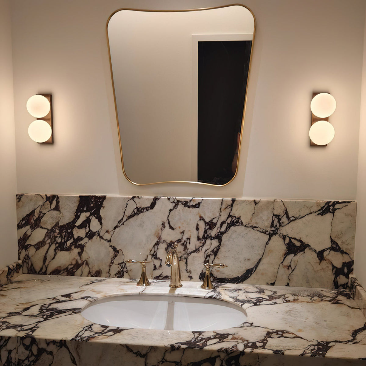 Keswick Opal Globe Wall Lamp