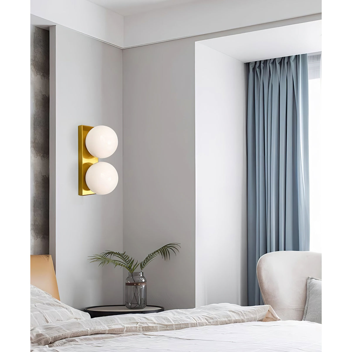 Keswick Opal Globe Wall Lamp