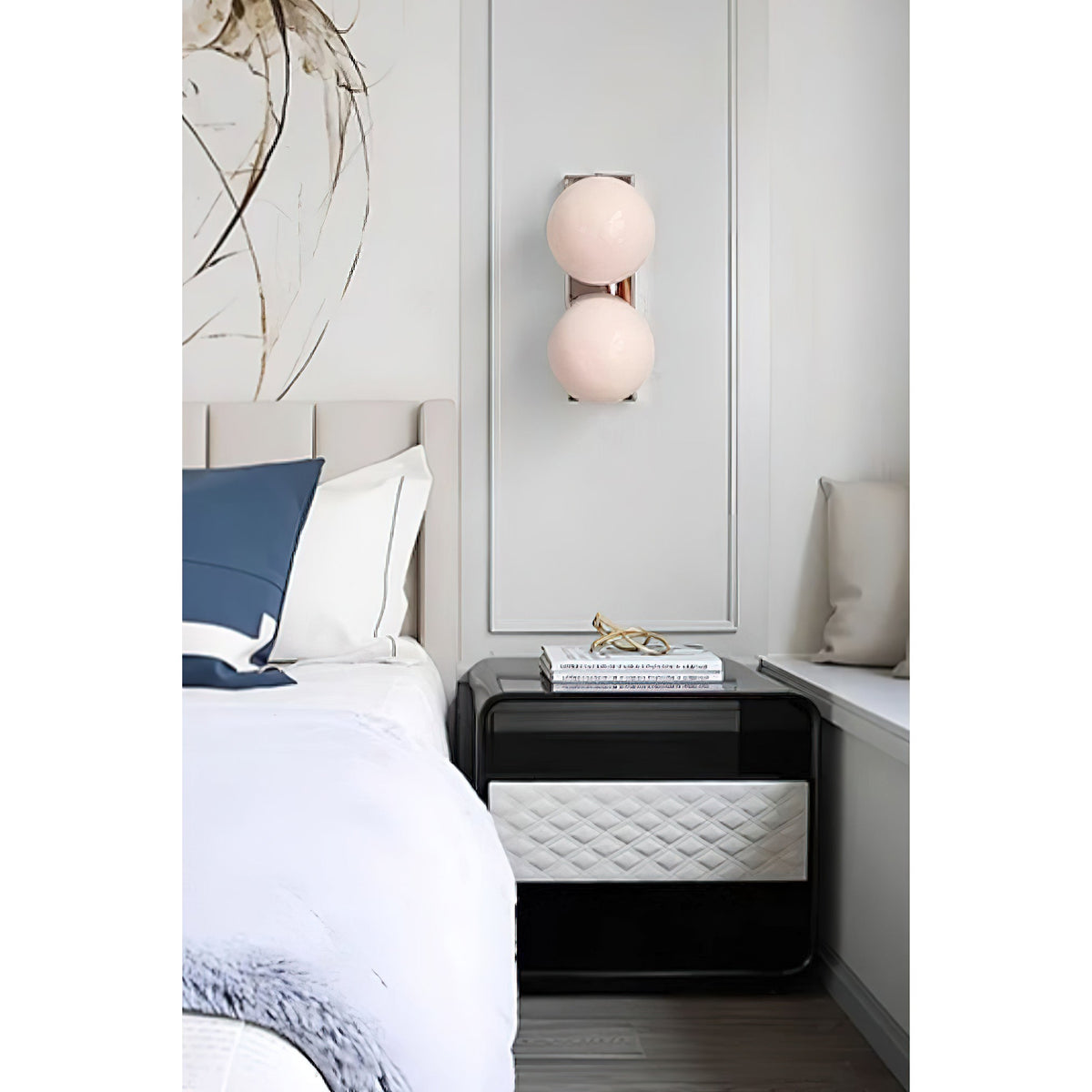 Keswick Opal Globe Wall Lamp
