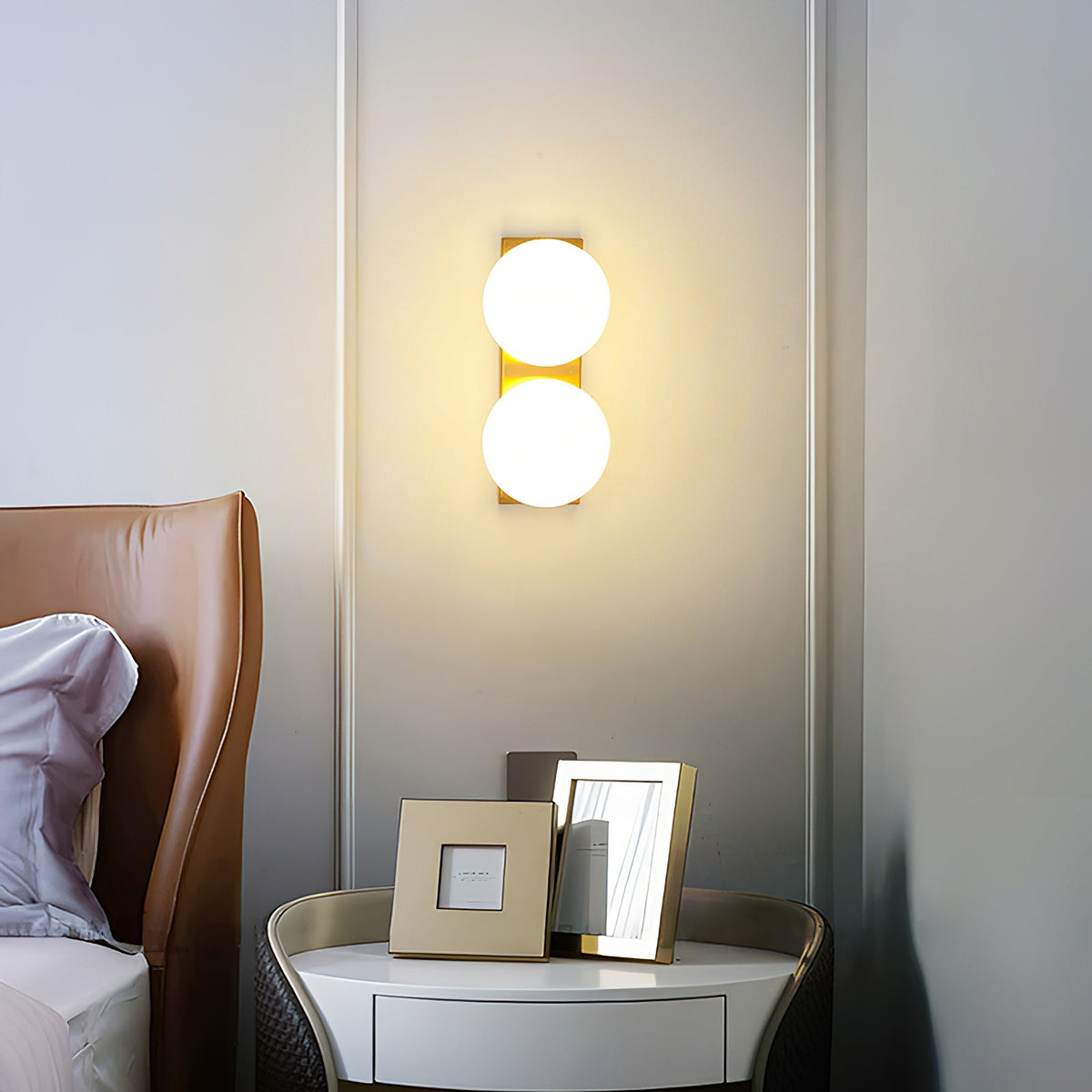 Keswick Opal Globe Wall Lamp