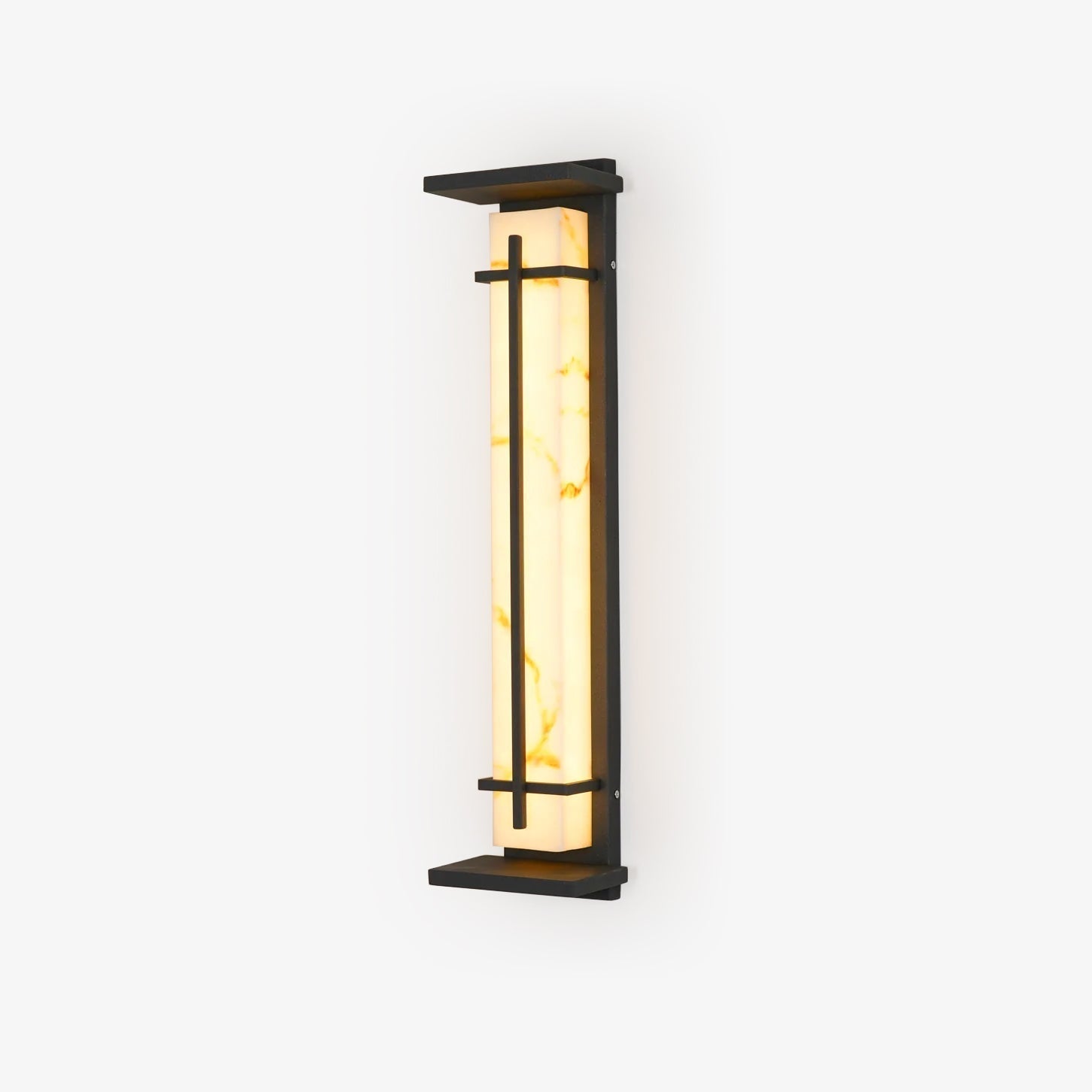 Square Outdoor Wall Light Imitation Alabaster Waterproof - Lamp Outdoor