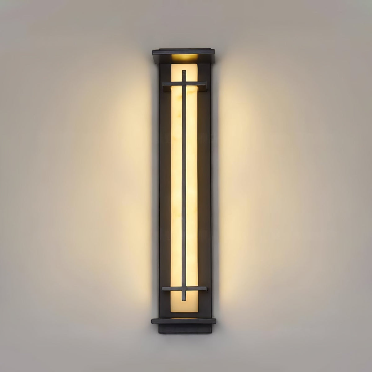 Marcell Alabaster Square Wall Light