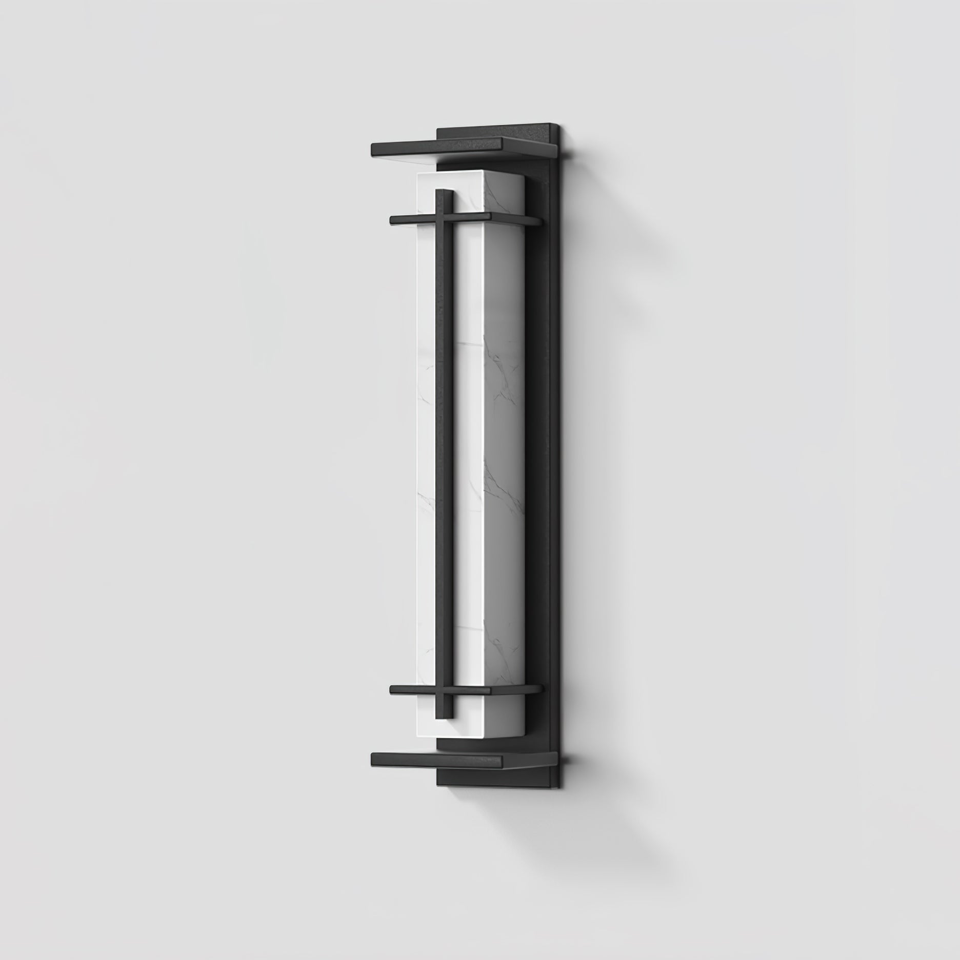Square Outdoor Wall Light Imitation Alabaster Waterproof - Lamp Outdoor