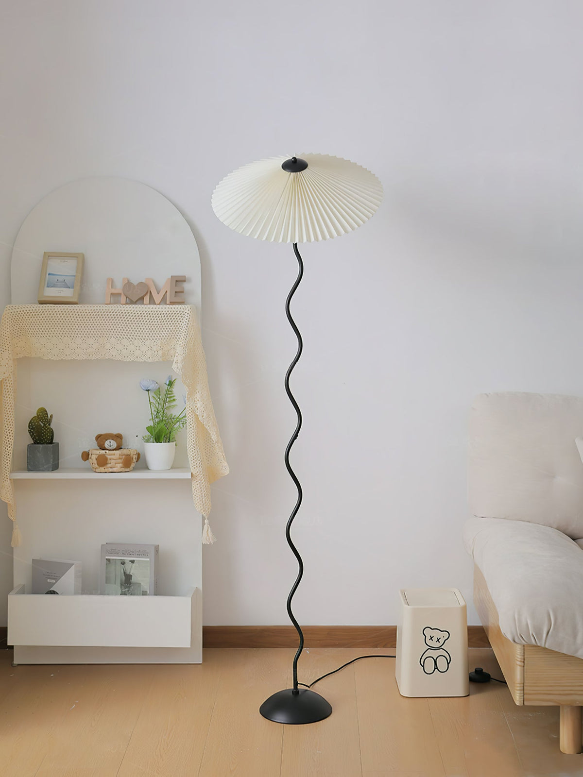 Lioraven Fabric Minimalist Floor Lamp